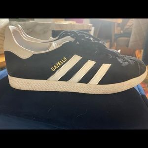 Adidas Gazelle Black and White Women’s size 7